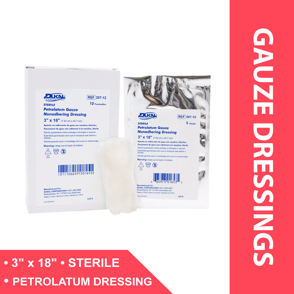 DRESSING, PETROLATUM 3X18 ST