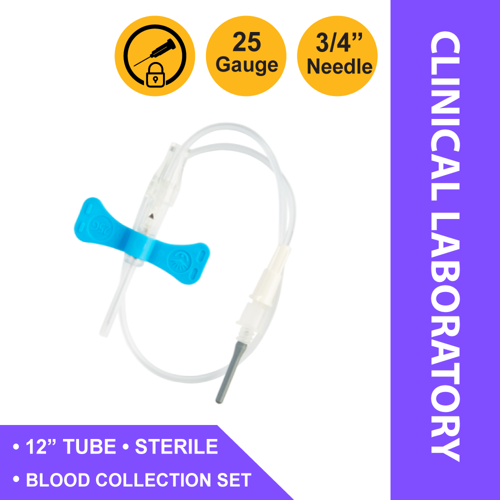 COLLECTION SET, BLD LUER 25GX.75" 12" TU (50/BX 4BX/CS)