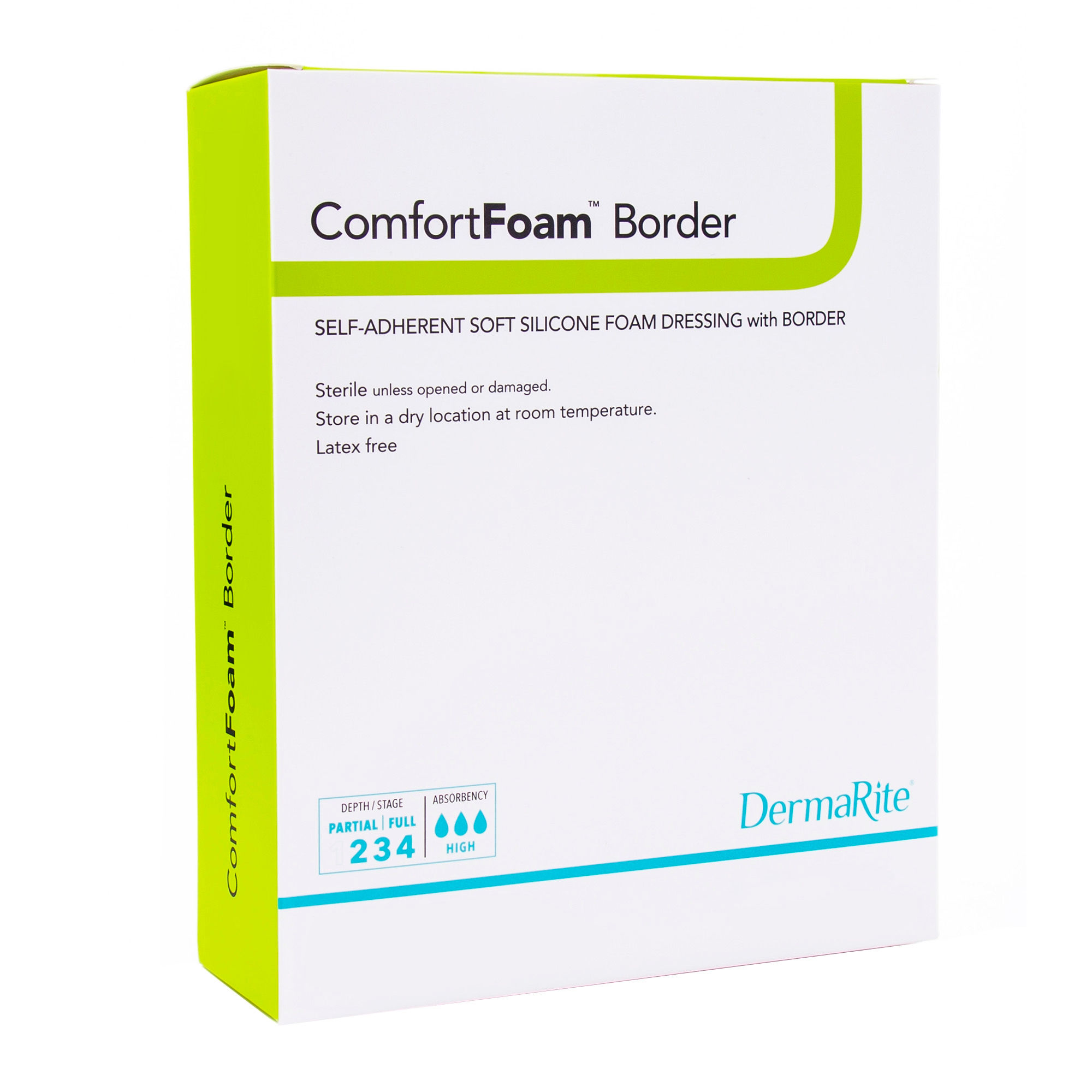 DRESSING, CMFRT FOAM BORDER 6"X8" (5/BX)