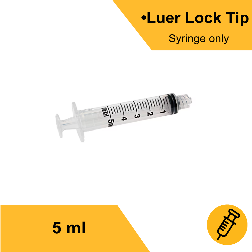 SYRINGE, LL 5CC (125/BX 4BX/CS)
