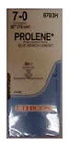 SUTURE, PROLENE BLU MONO 7-0 30" BV-1 (36/BX)