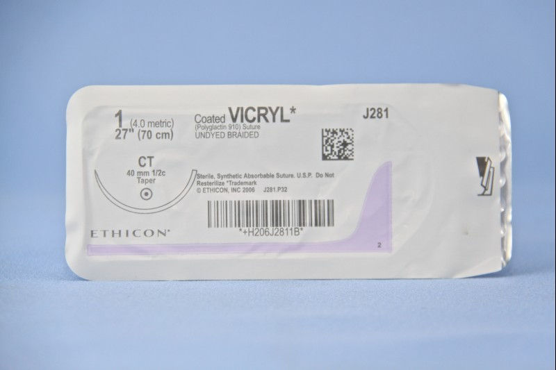 SUTURE, VICRYL UD BR CT 1 27" CT (36/BX)