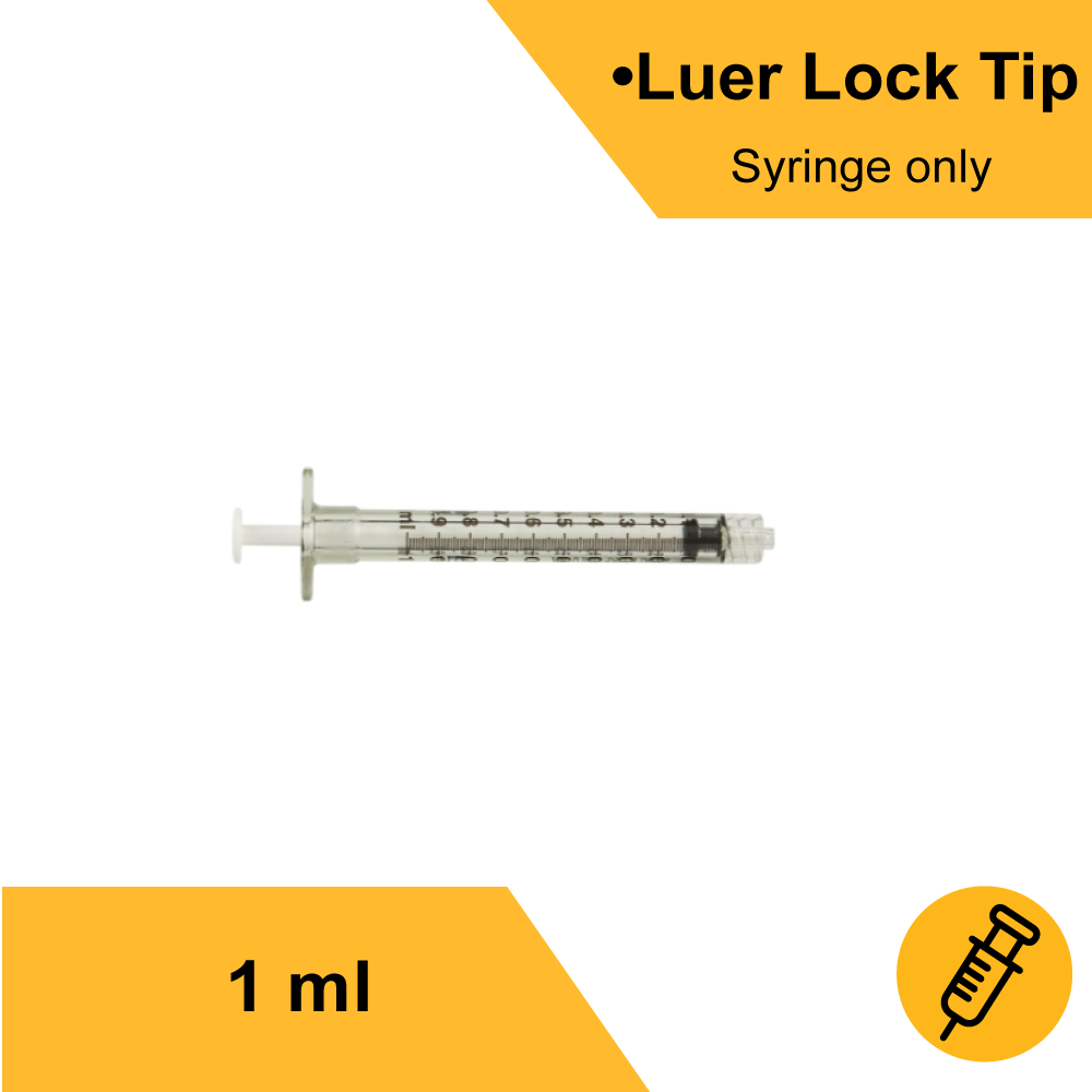 SYRINGE, LL 1CC (100/BX)