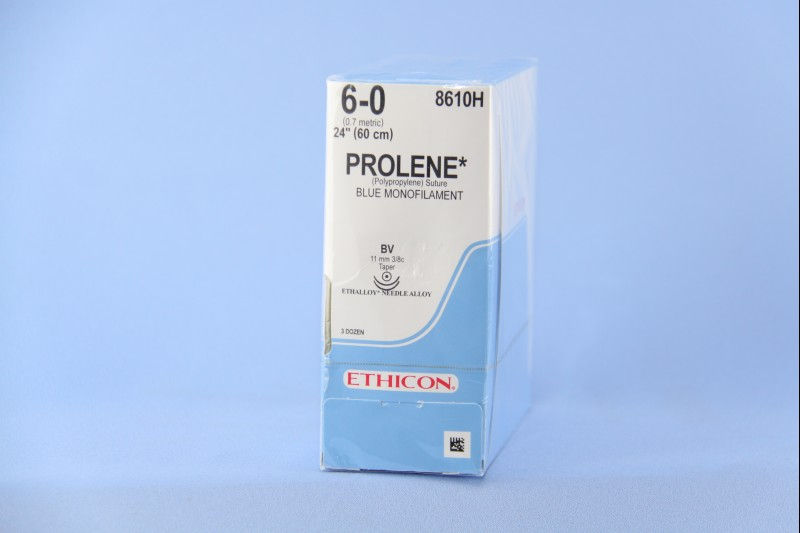 SUTURE, PROLENE BLU MONO 6-0 24" BV (36/BX)