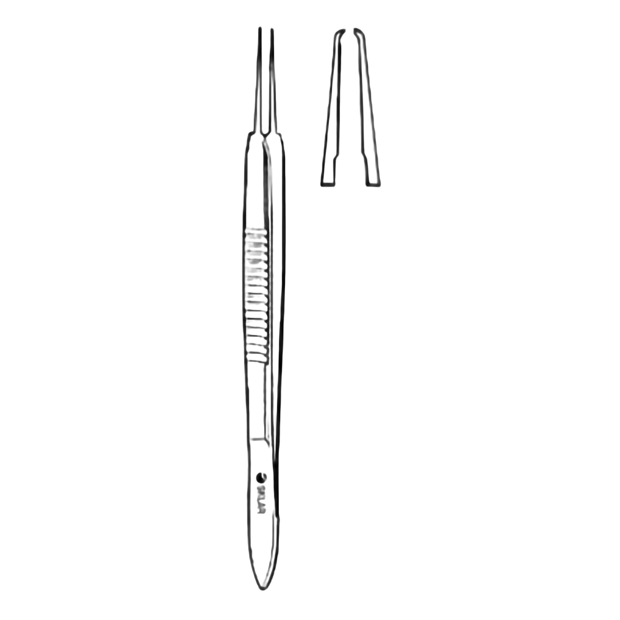 FORCEP, CASTROVIEJO EYE 1X2 TEETH 0.3MM 4"
