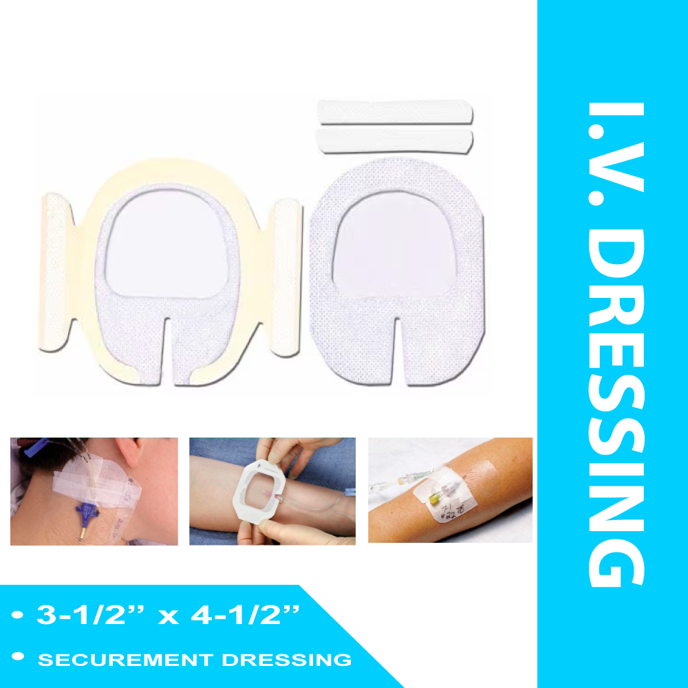 I.V. DRESSING 3M™ TEGADERM™ ADHESIVE / FILM 3-1/2 X 4-1/2 INCH STERILE