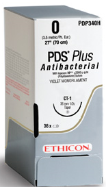 SUTURE, PDS+ VIO 3-0 27" SH (36/BX)