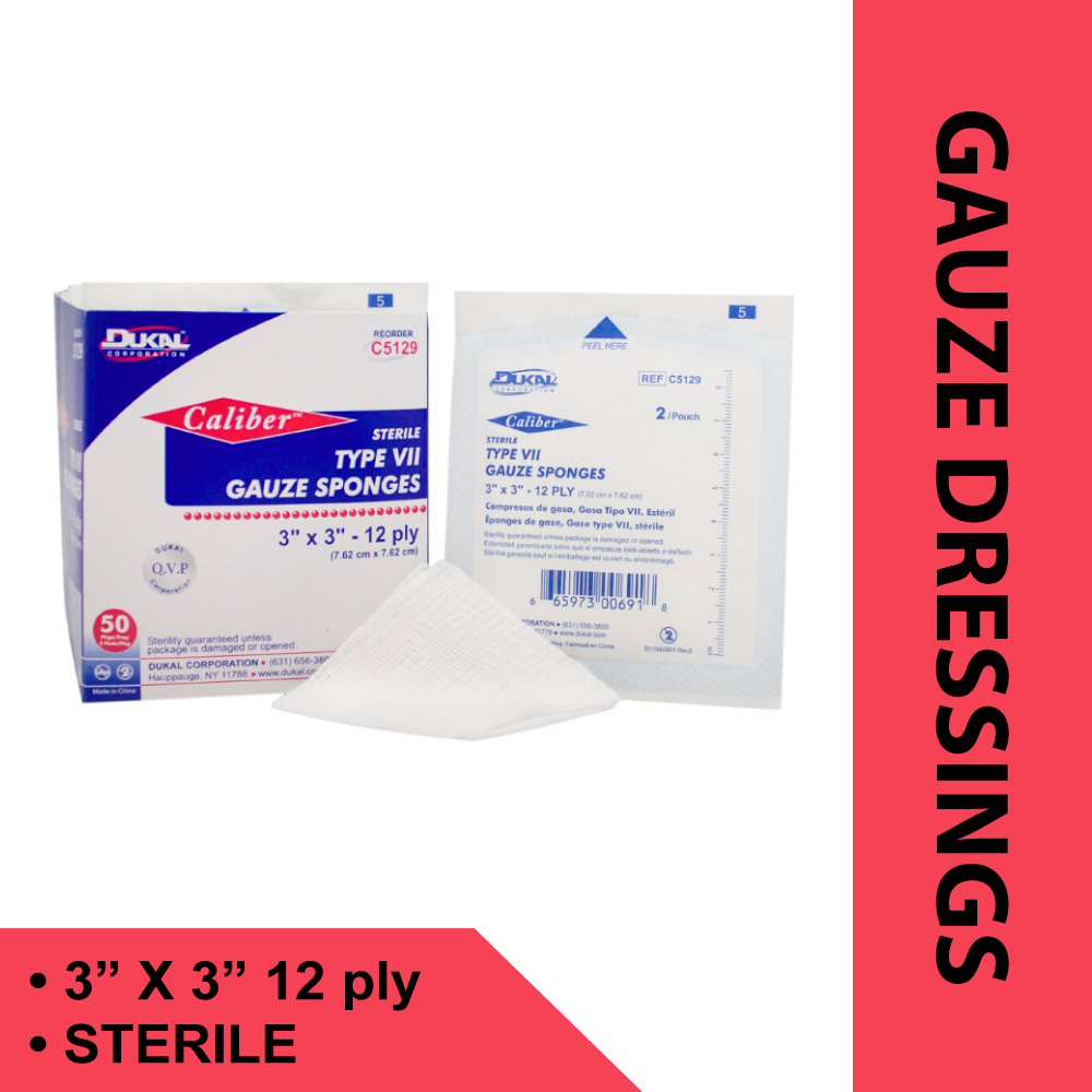 DK TYPE VII GAUZE 3X3 12PLY ST