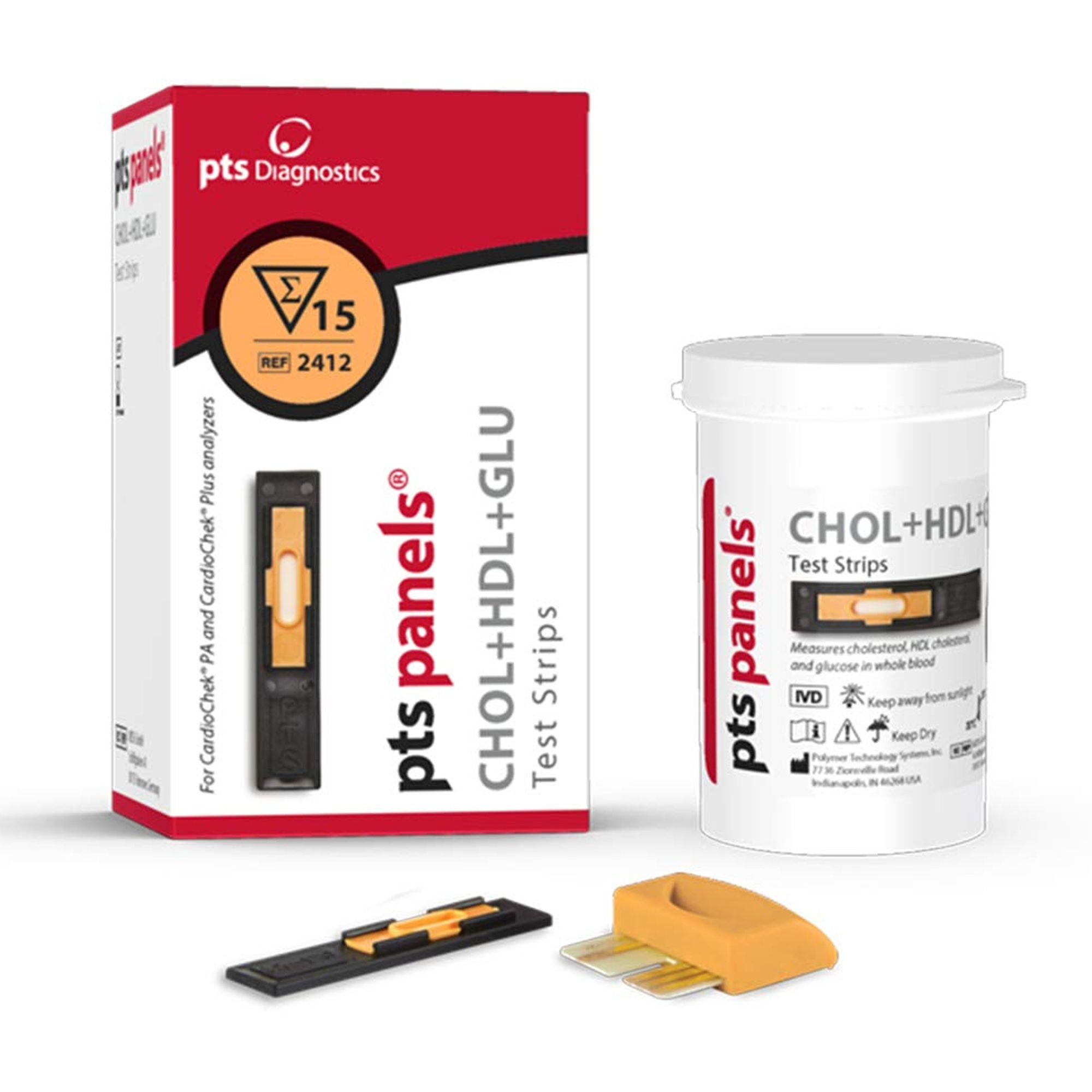 TEST STRIP, CHOLESTEROL+HDL+GLUCOSE (15/VL)
