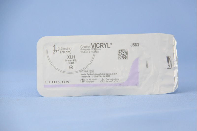 SUTURE, VICRYL VIO BR CT 1 27"XLH (12/BX)