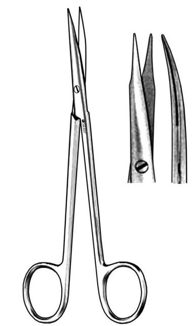 SCISSOR, DISSECTING JAMESON CRVD 6"