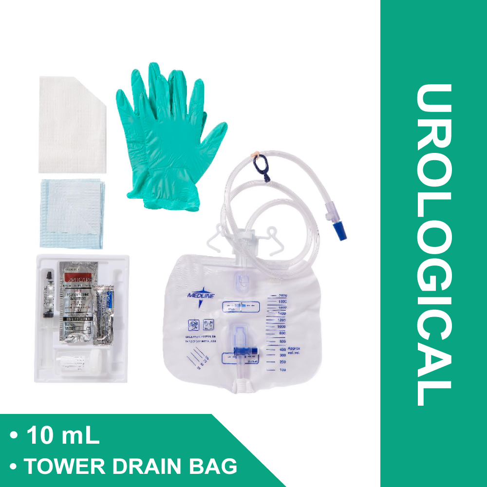 CATHETER TRAY, FOLEY ADD-A-CATH 2LAYER 10ML (10/CS)