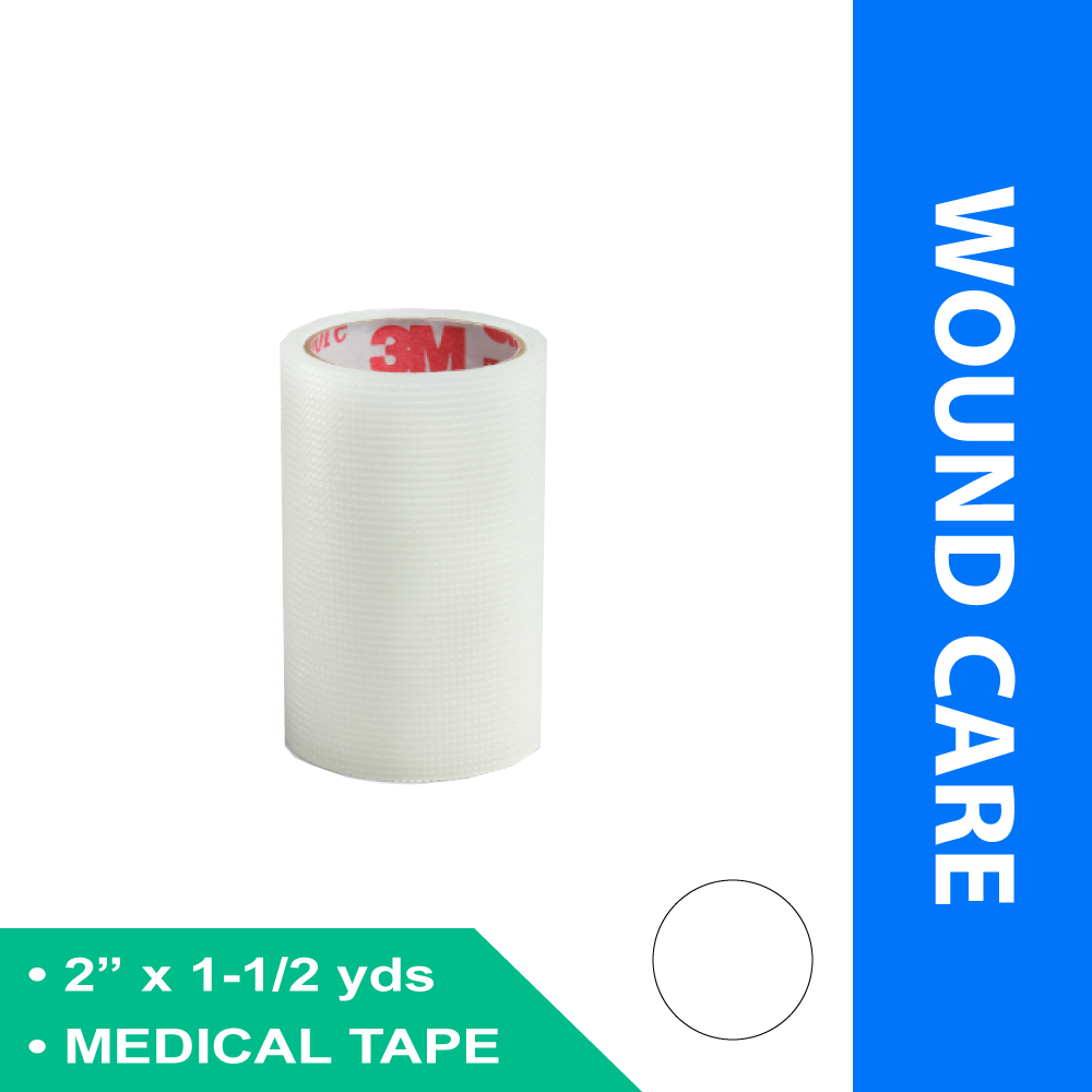 MEDICAL TAPE 3M™ TRANSPORE™ TRANSPARENT 2 INCH X 1-1/2 YARD PLASTIC NONSTERILE