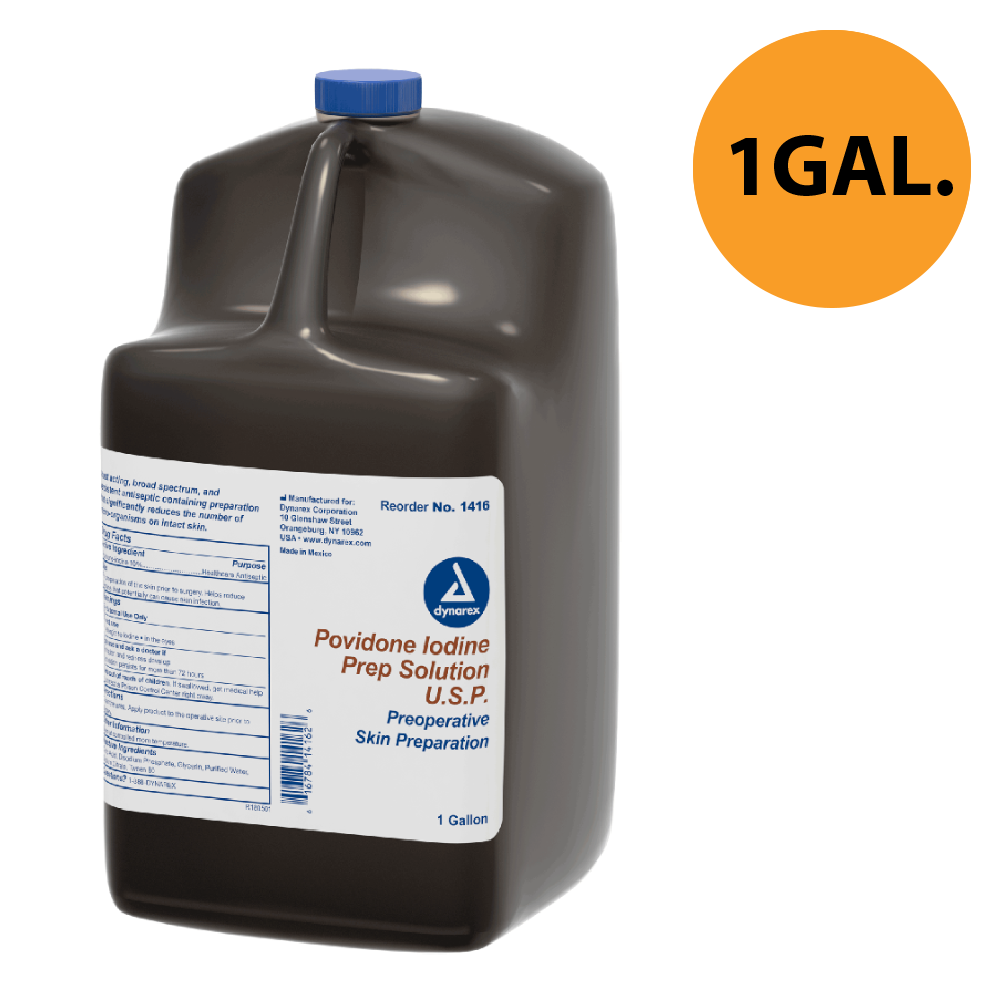 POVIDONE IODINE PREP SOLUTION, 1 GAL. BOTTLE, 4/CS