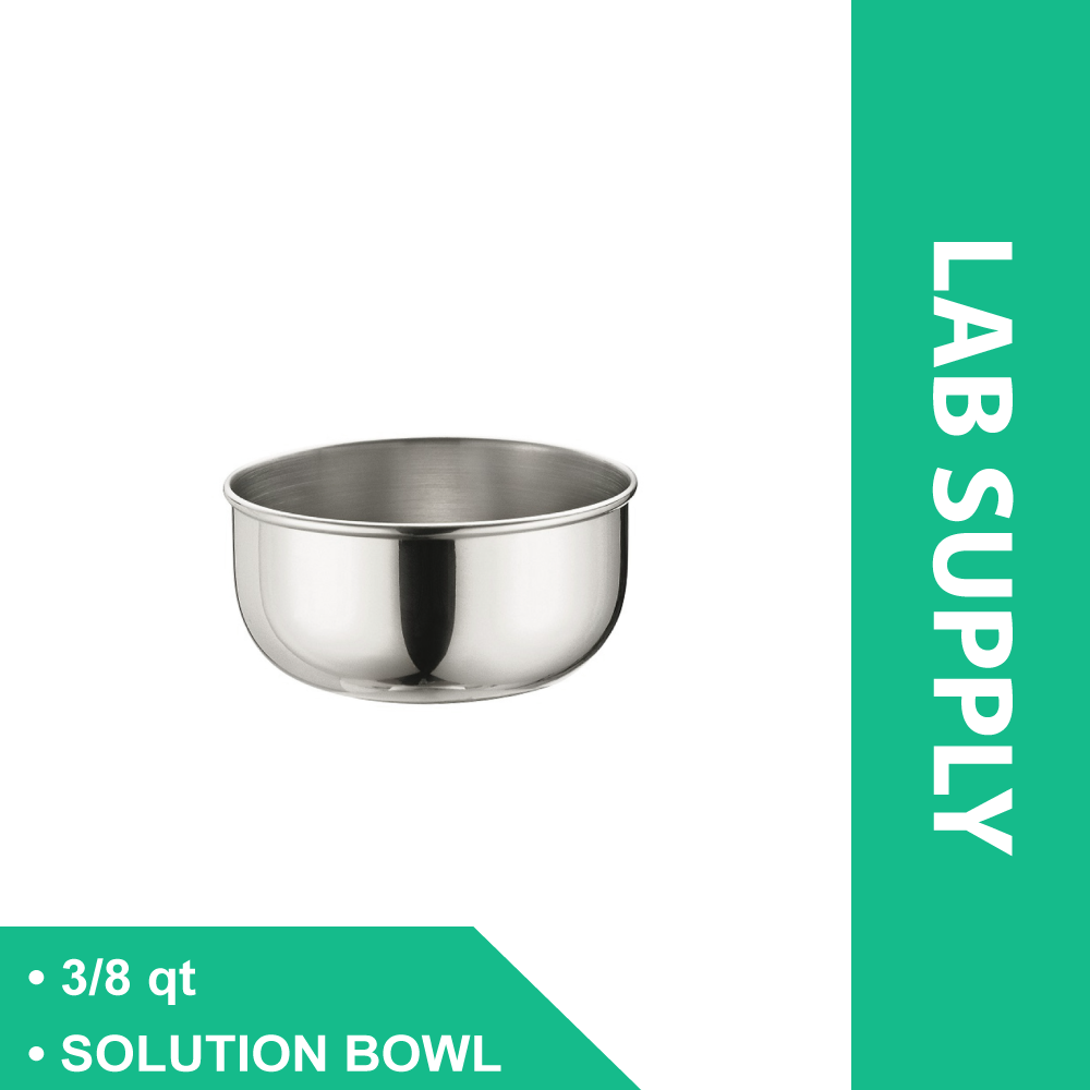 SS SOLUTION BOWL, 3/8 QT