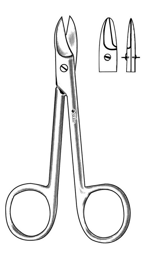 SCISSOR, NAIL CROWN BEEBEE STRT SHARP 4"