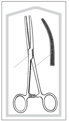 FORCEP, ROCH-PEAN CURVED 6 1/4" (25/CS)