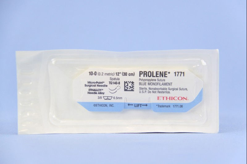 SUTURE, PROLENE BLU MONO 10-0 12" TG1408 (12/BX)