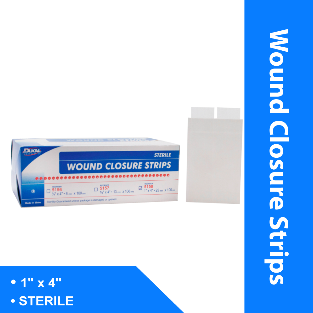 DK 1"X4" WOUND CLOSE STRP ST