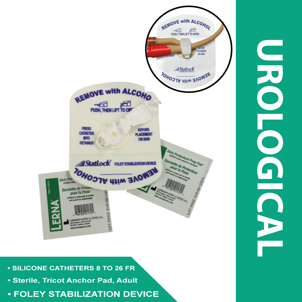 CATH SECURE, STATLOCK FOLEY SWVL SIL TRICOT (25/BX) BARD