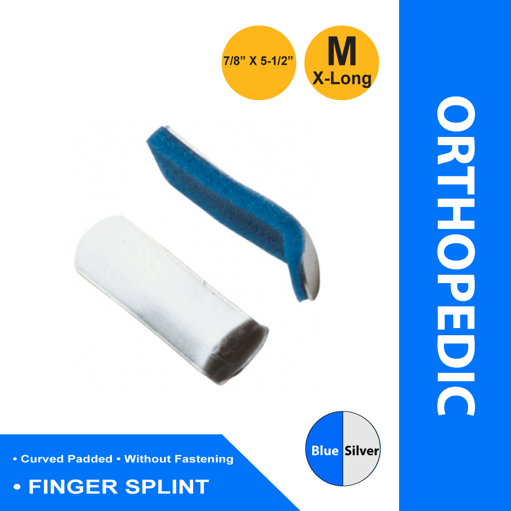 FINGER SPLINT, CRVD PADDED 5 1/2" (12/PK)