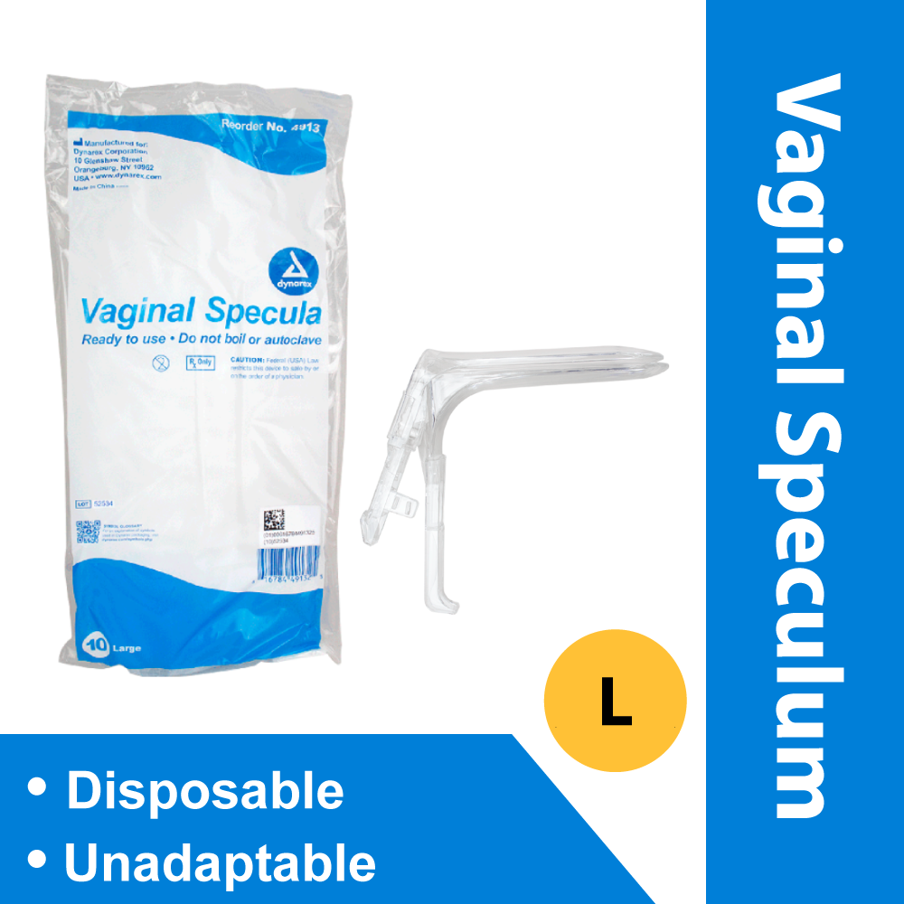 VAGINAL SPECULUM DISPOSABLE, LARGE, 10/10/CS