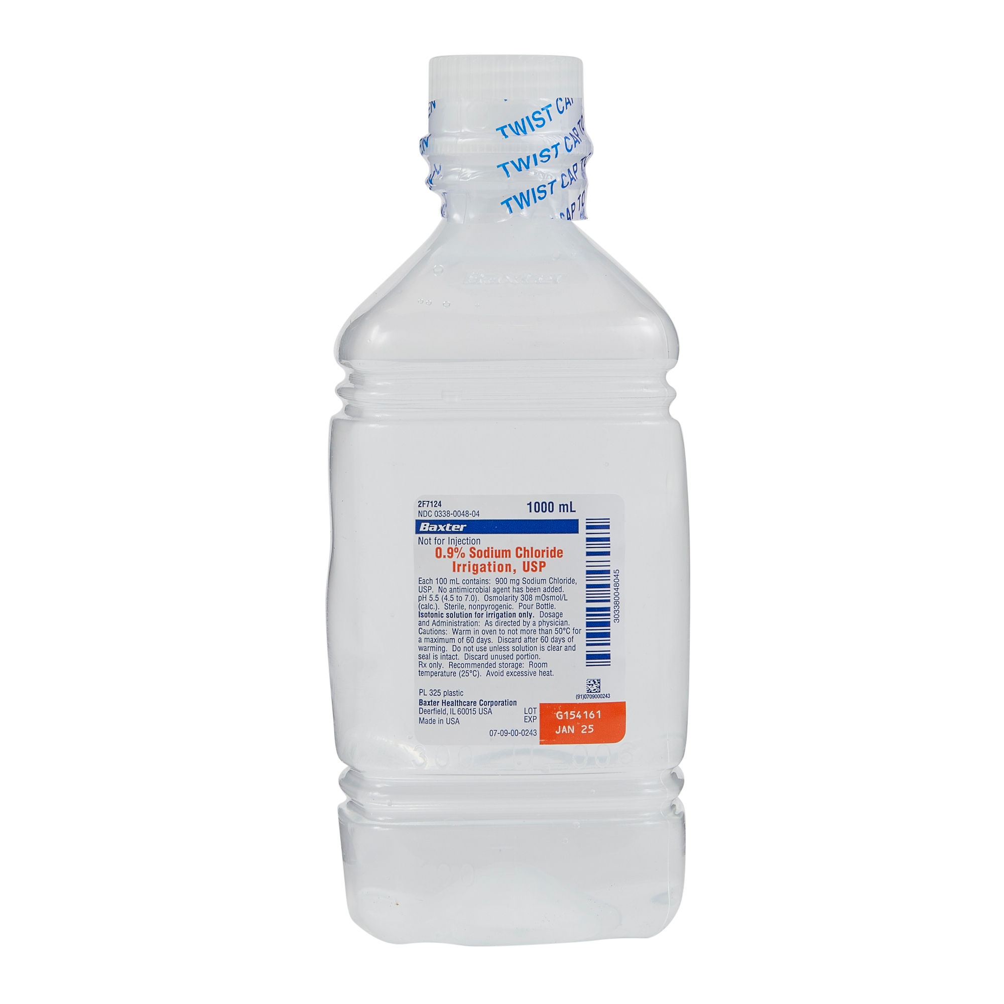 SOD CHL, IRR SOL STR 0.9% 1000ML (12/CS) BTL