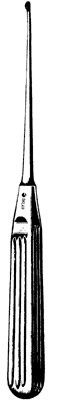 CURETTE, LEMPERT ENDAURAL N/S S/STL OVL 1.5MM TIP STRT 8"
