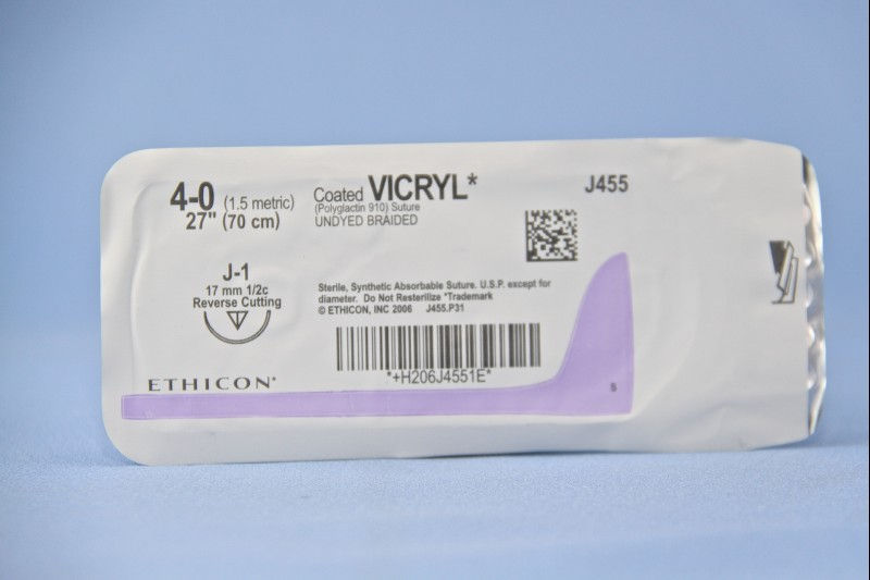 SUTURE, VICRYL UD BR CT 4-0 2 7" J1 (36/BX)