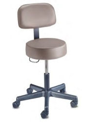 STOOL, EXAM 5LEG SPIN LIFT CLAMSHELL