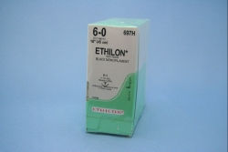 SUTURE, ETHILON BLK MONO 6-0 18" P-1 (36/BX)