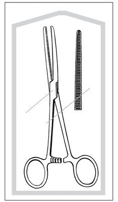 FORCEP, ROCHESTER PEAN CRVD STR 8 1/2" (50/CS)
