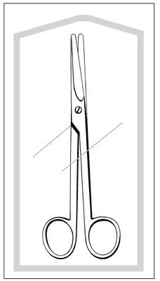 SCISSOR, MAYO DISSECTING STRT 5 1/2" (25/CS)