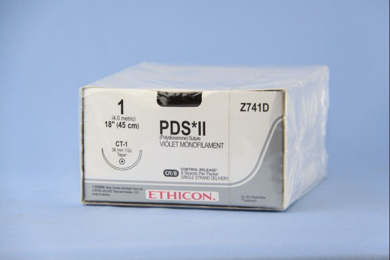 SUTURE, PDS II VIO MONO 1 18" CT-1 (12/BX)