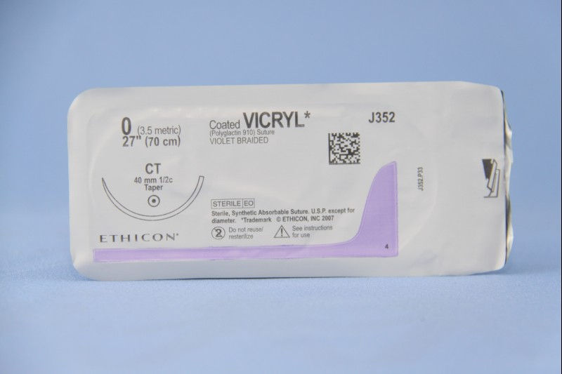 SUTURE, VICRYL VIO BR CT 0 27"CT (36/BX)