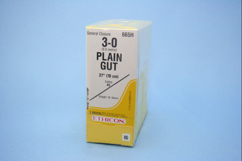 SUTURE, GUT PL 3-0 27" KS (36/BX)