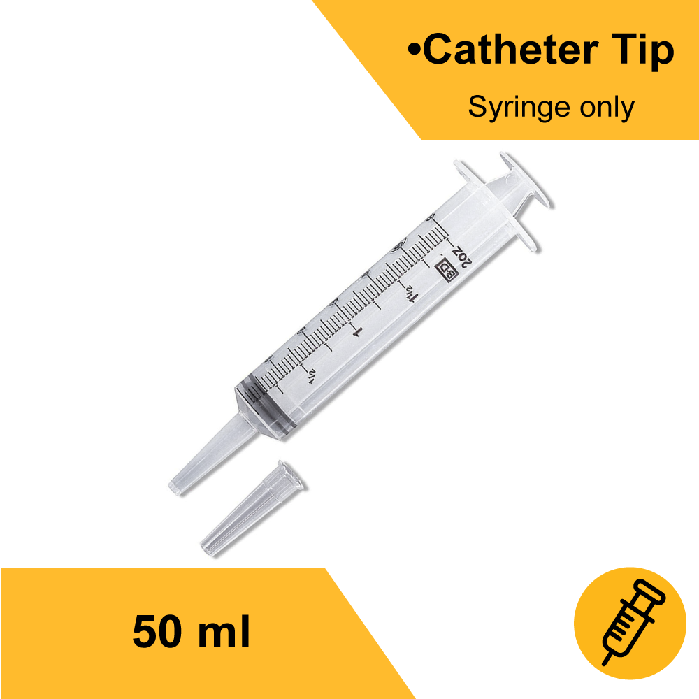 SYRINGE, GENERAL PURPOSE LL W/CATH TIP 50CC (40/BX)