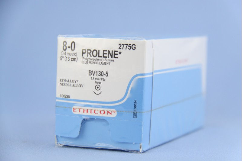 SUTURE, PROLENE BLU MONO 8-0 5" BV130-5 (12/BX)