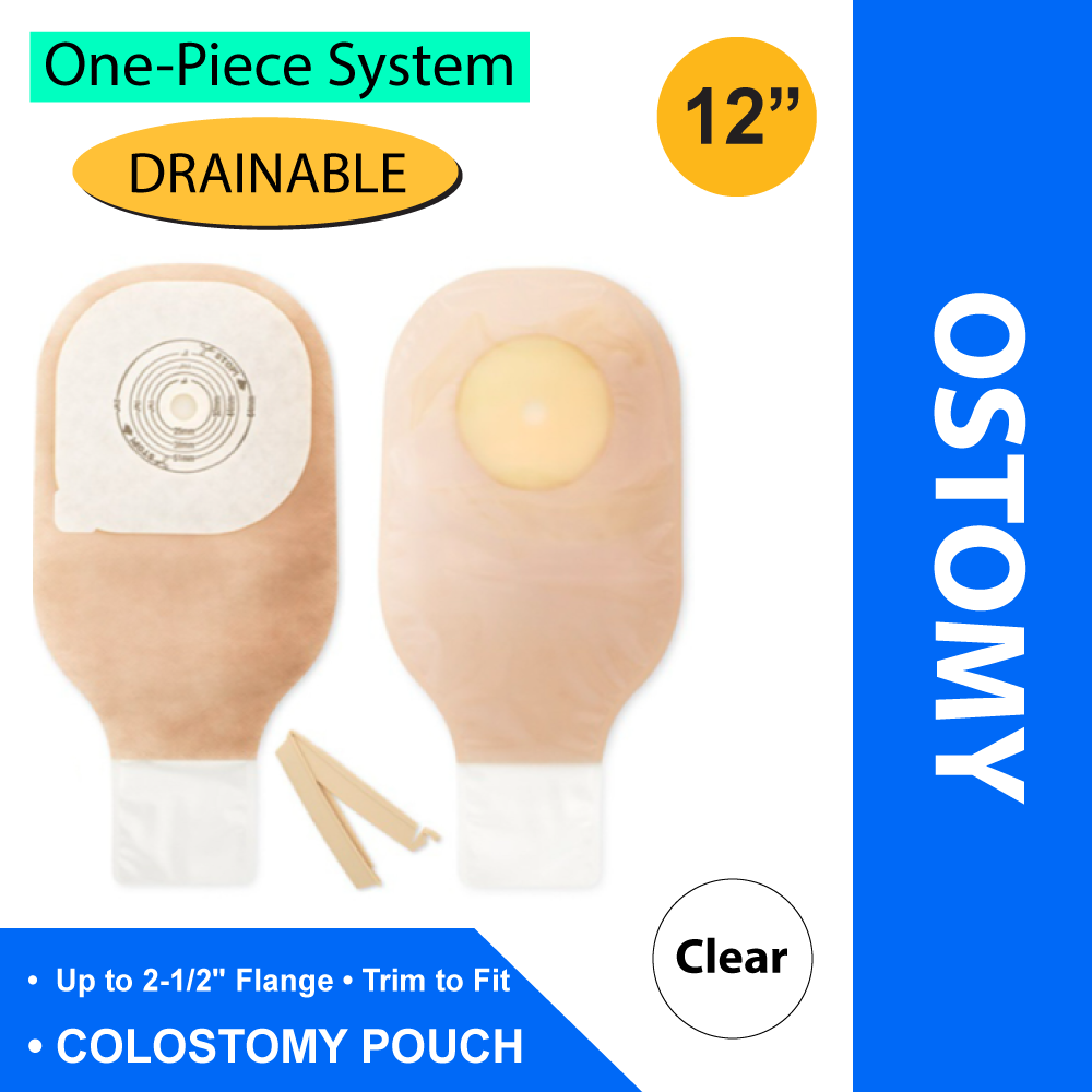 POUCH, OSTOMY PREMIER DRN W/CLAMP 2 1/2" (10/BX)