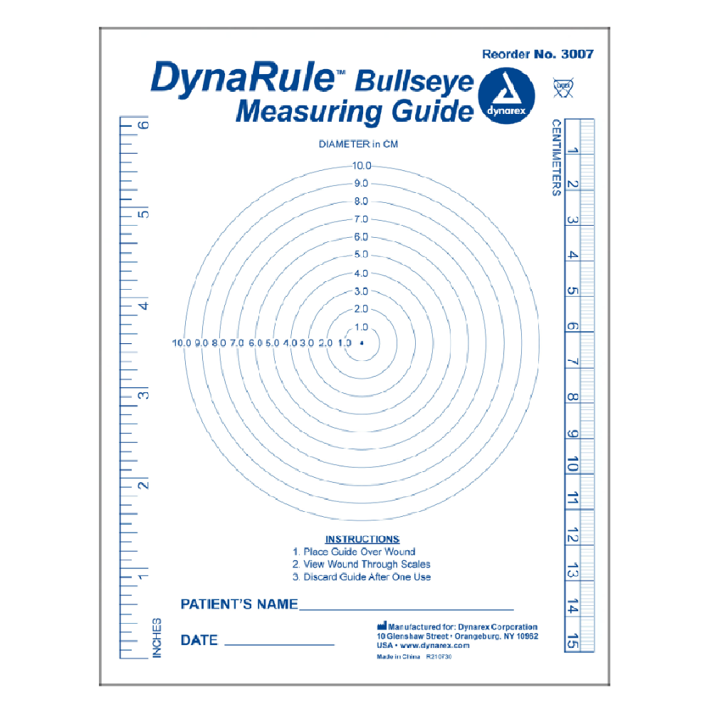 DYNARULE BULLSEYE MEASURING GUIDE, 5/250/CS