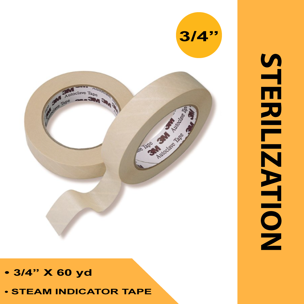 STEAM INDICATOR TAPE 3M™ COMPLY™ 3/4 INCH X 60 YARD STEAM
