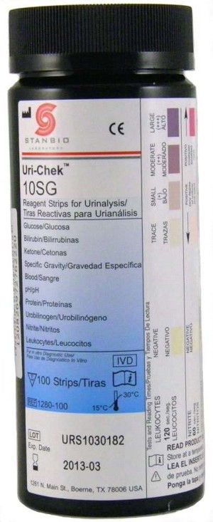 URINE TEST STRIP, URI-CHEK 10SG (100/BX) GDSTEC