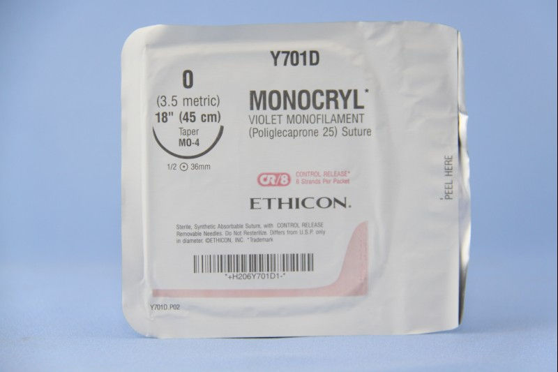SUTURE, MONCRYL VIO MONO 0 18"MO-4 (12/BX)