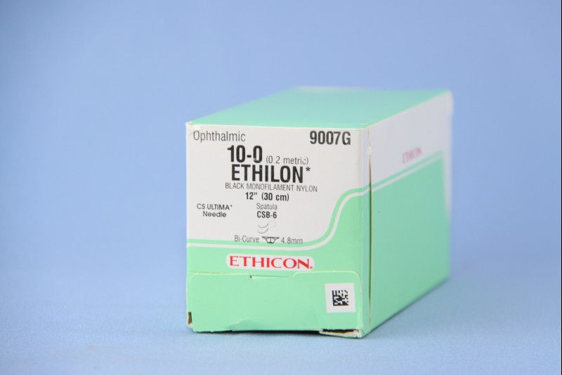 SUTURE, ETHILON BLK MONO 10-0 CS-B-6 (12/BX)