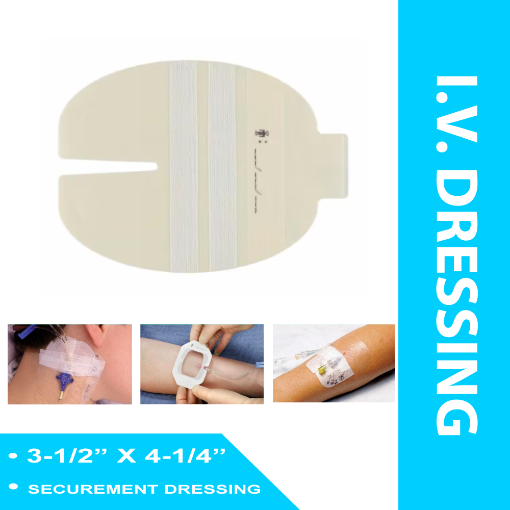 I.V. DRESSING 3M™ TEGADERM™ ADHESIVE / FILM 3-1/2 X 4-1/4 INCH STERILE