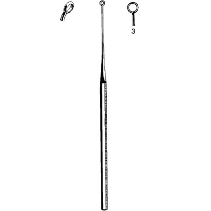 CURETTE, EAR BUCK BLNT ANGL SZ3