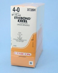 SUTURE, ETHBND GRN BR 4-0 30" C-1 (36/BX)
