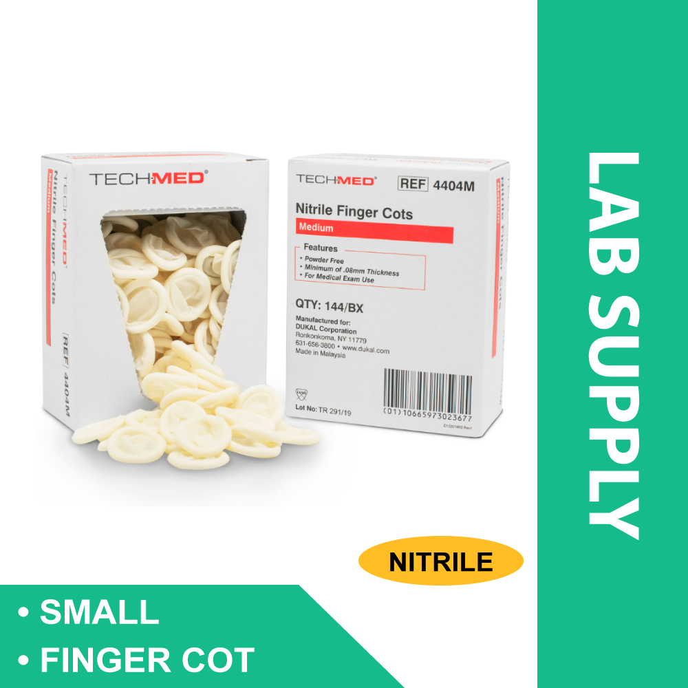 NITRILE FINGER COT, PRE-ROLLED