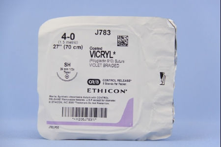 SUTURE, VICRYL VIO BR CT 4-0 27" SH (12/BX)