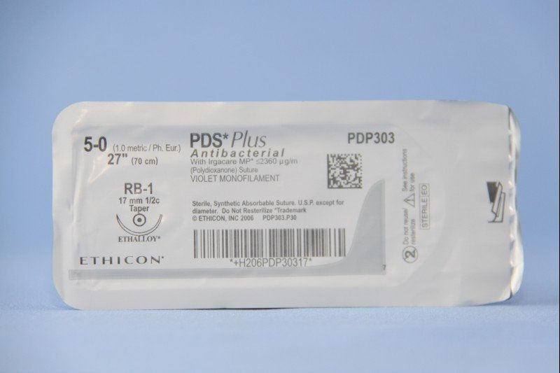 SUTURE, MONO PDS PLUS VIO 5-0 27" SA RB-1 (36/BX)